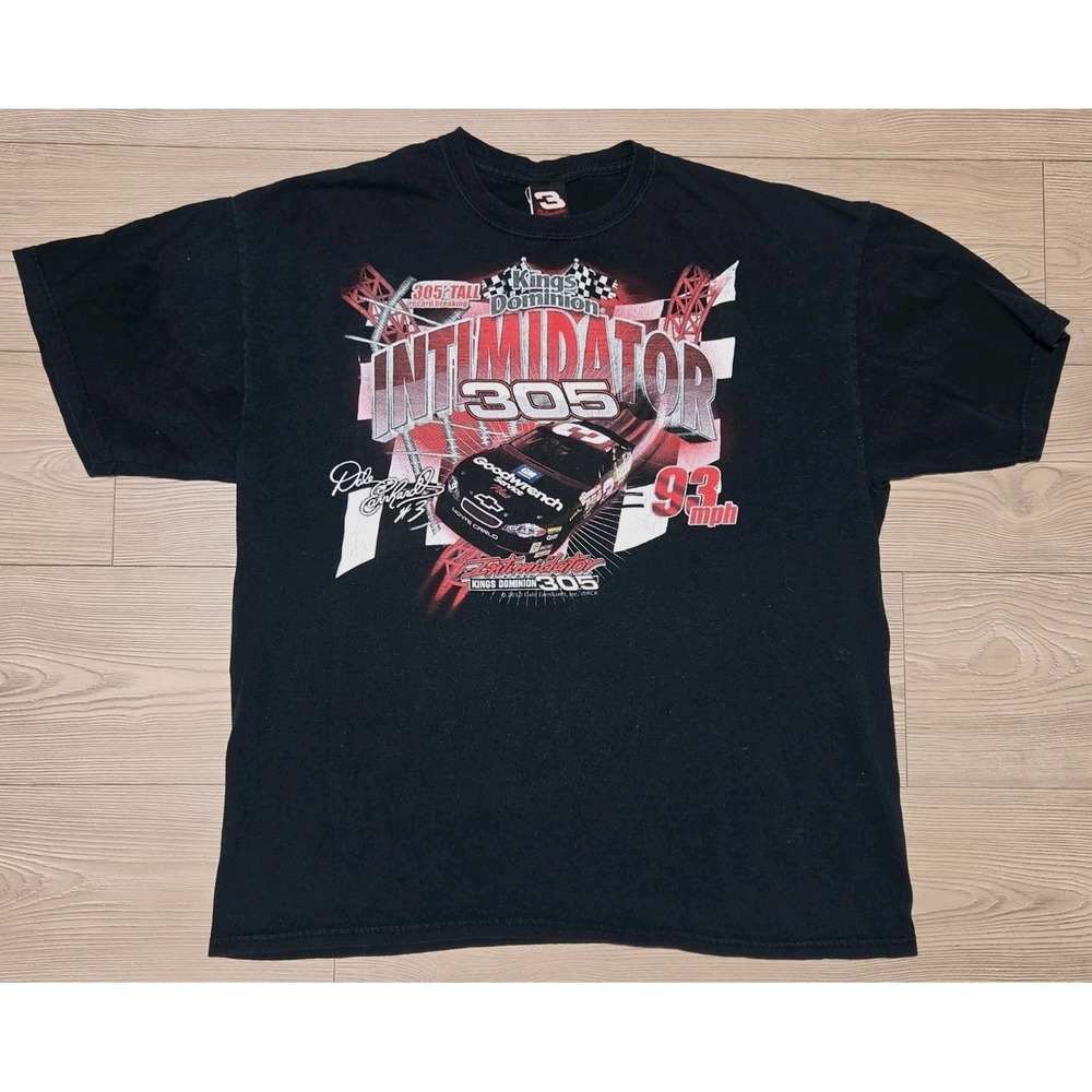 Kings Dominion Intimidator 305 Roller Coaster Shirt Size XL Dale Earnhardt #3